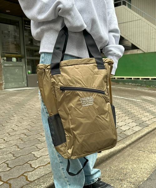 FREDRIK PACKERS(フレドリックパッカーズ)の「FREDRIK PACKERS / フレドリックパッカーズ / 70D 2WAY BACKPACK(バックパック/リュック・レディース・ブラック/カーキ・ONESIZE)」の12枚目の写真