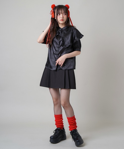 SPINNS(スピンズ)の「【2WAY仕様】カラー レッグカバー/アームカバー(アームカバー・レディース・ブラック/サックスブルー/ブルー/ベージュ/オレンジ/ホワイト/レッド/グリーン/ピンク・ONESIZE)」の18枚目の写真