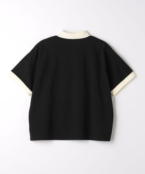green label relaxing(グリーンレーベルリラクシング)の「【WEB限定サイズあり】TJ バイカラー カノコ ポロシャツ 140cm-160cm(ポロシャツ・キッズ・ブラック/ベージュ・140cm/150cm/160cm)」の7枚目の写真