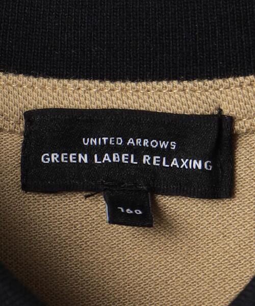 green label relaxing(グリーンレーベルリラクシング)の「【WEB限定サイズあり】TJ バイカラー カノコ ポロシャツ 140cm-160cm(ポロシャツ・キッズ・ブラック/ベージュ・140cm/150cm/160cm)」の10枚目の写真