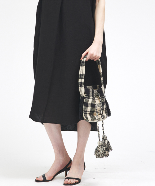 Abahouse Devinette(ドゥヴィネット)の「【Swaraj】ジャガードバケツ型バッグ(ハンドバッグ・レディース・ブラック系その他/ブラック・フリー)」の11枚目の写真
