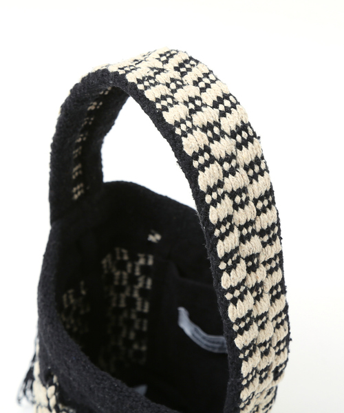 Abahouse Devinette(ドゥヴィネット)の「【Swaraj】ジャガードバケツ型バッグ(ハンドバッグ・レディース・ブラック系その他/ブラック・フリー)」の8枚目の写真