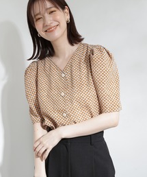 N.(N. Natural Beauty Basic) | ◆フロントボタンプリントブラウス(シャツ/ブラウス)