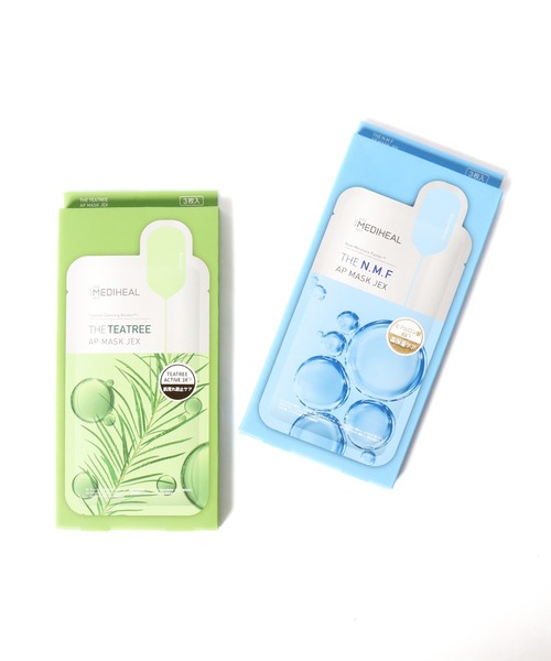 MEDIHEAL(メディヒール)の「MEDIHEAL/メディヒール APマスク JEX 3P パック フェイスマスク(パック/フェイスマスク・レディース・ライトグリーン/ライトブルー・FREE)」の6枚目の写真