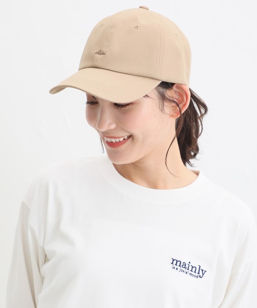 Honeys(ハニーズ)の「ロゴキャップ(キャップ・レディース・ホワイト/グリーン/ベージュ/ブラック/ライトグレー・FREE)」の4枚目の写真