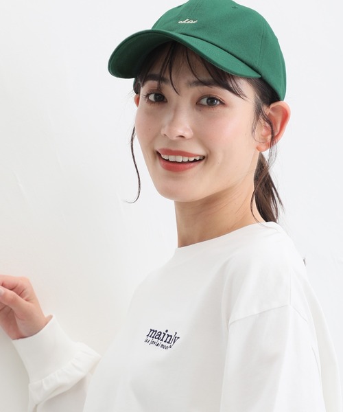Honeys(ハニーズ)の「ロゴキャップ(キャップ・レディース・ホワイト/グリーン/ベージュ/ブラック/ライトグレー・FREE)」の5枚目の写真
