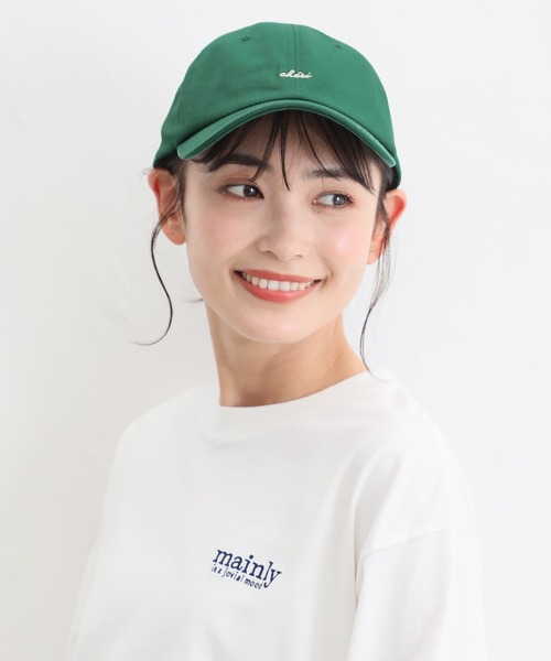 Honeys(ハニーズ)の「ロゴキャップ(キャップ・レディース・ホワイト/グリーン/ベージュ/ブラック/ライトグレー・FREE)」の6枚目の写真