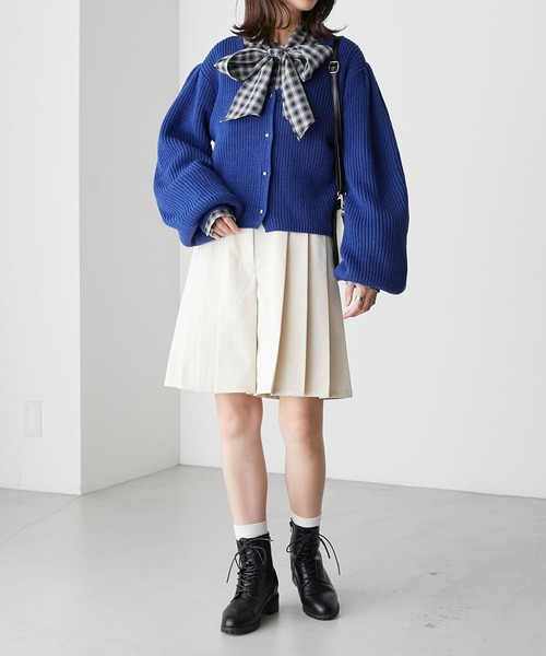 BONLECILL（ボンルシール）の「クラシックレースアップミドルブーツ（ブーツ・レディース・ブラウン/ブラック・S/M/L/XL）」の14枚目の写真