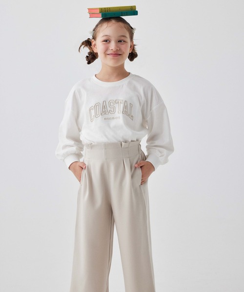 GLOBAL WORK(グローバルワーク)の「ヘビロッTEE/ワイド長袖/キッズ/907695(Tシャツ/カットソー・キッズ・ホワイト系その他7/ホワイト系その他6/ホワイト系その他5/チャコールグレー/ブルー系その他・160cm/150cm/140cm/130cm/120cm/110cm/100cm)」の6枚目の写真