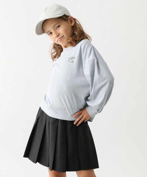 GLOBAL WORK(グローバルワーク)の「ヘビロッTEE/ワイド長袖/キッズ/907695(Tシャツ/カットソー・キッズ・ホワイト系その他7/ホワイト系その他6/ホワイト系その他5/チャコールグレー/ブルー系その他・160cm/150cm/140cm/130cm/120cm/110cm/100cm)」の12枚目の写真