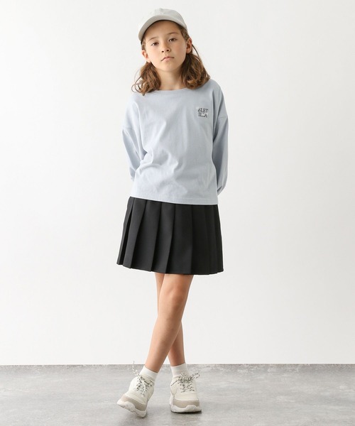 GLOBAL WORK(グローバルワーク)の「ヘビロッTEE/ワイド長袖/キッズ/907695(Tシャツ/カットソー・キッズ・ホワイト系その他7/ホワイト系その他6/ホワイト系その他5/チャコールグレー/ブルー系その他・160cm/150cm/140cm/130cm/120cm/110cm/100cm)」の9枚目の写真