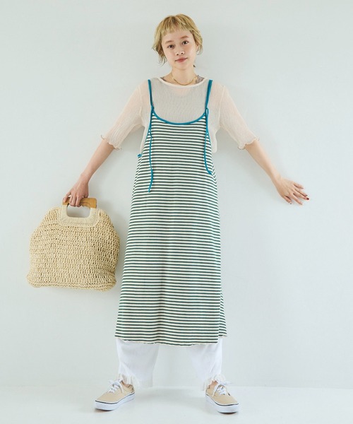 Crisp（クリスプ）の「クリンクルシフォントップス（シャツ/ブラウス・レディース・アイボリー/ピンクベージュ/オレンジ/ブルー・FREE）」の10枚目の写真