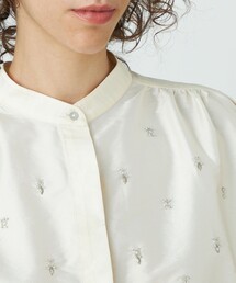 ヌキテパ　エンブロイダリービーズ ブラウス　ビジュー ヌキテパ エンブロイダリービーズ ブラウス ビジュー