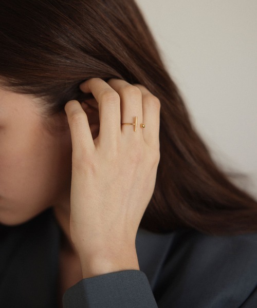 CENE（セネ）の「【CENE】セネ/ボールオープンリング（リング・レディース・ゴールド/シルバー・#11/#9/#13）」の7枚目の写真