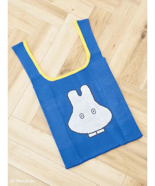 Green　Parks（グリーンパークス）の「miffy/ジャガードニットバッグ（トートバッグ・レディース・グリーン/ホワイト/ブルー/ベージュ・FREE）」の20枚目の写真