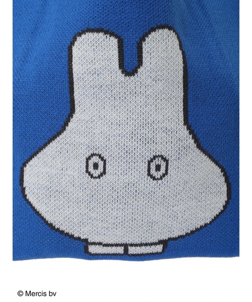 Green　Parks（グリーンパークス）の「miffy/ジャガードニットバッグ（トートバッグ・レディース・グリーン/ホワイト/ブルー/ベージュ・FREE）」の9枚目の写真