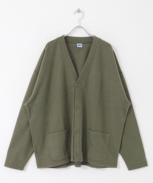 ITEMS URBANRESEARCH（アイテムズ アーバンリサーチ）の「起毛フライス 4B カーディガン（カーディガン/ボレロ・メンズ・カーキ/ブラック/バーガンディー/ネイビー/マスタード・LARGE/MEDIUM）」の10枚目の写真