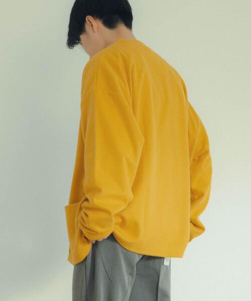 ITEMS URBANRESEARCH（アイテムズ アーバンリサーチ）の「起毛フライス 4B カーディガン（カーディガン/ボレロ・メンズ・カーキ/ブラック/バーガンディー/ネイビー/マスタード・LARGE/MEDIUM）」の16枚目の写真