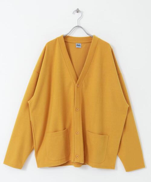 ITEMS URBANRESEARCH（アイテムズ アーバンリサーチ）の「起毛フライス 4B カーディガン（カーディガン/ボレロ・メンズ・カーキ/ブラック/バーガンディー/ネイビー/マスタード・LARGE/MEDIUM）」の18枚目の写真