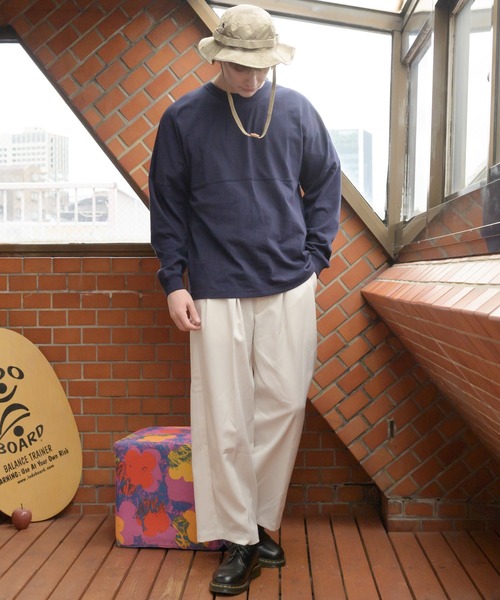 Beautiful Harmony（ビューティフルハーモニー）の「ビッグロンT（Tシャツ/カットソー・メンズ・ピンク/サンドベージュ/オフホワイト/ネイビー/ベージュ/ローズ/レッド/ブラック/ブルーグレー・MEDIUM/LARGE）」の17枚目の写真