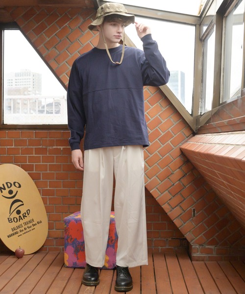 Beautiful Harmony（ビューティフルハーモニー）の「ビッグロンT（Tシャツ/カットソー・メンズ・ピンク/サンドベージュ/オフホワイト/ネイビー/ベージュ/ローズ/レッド/ブラック/ブルーグレー・MEDIUM/LARGE）」の21枚目の写真