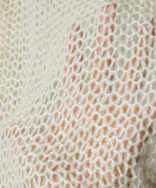 Firsthand(ファーストハンド)の「Firsthand/ファーストハンド メッシュクルーニット(ニット/セーター・メンズ・ブラック/オフホワイト/グリーン・M/L)」の13枚目の写真