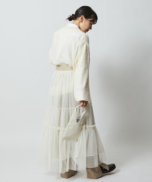 Firsthand(ファーストハンド)の「Firsthand/ファーストハンド メッシュクルーニット(ニット/セーター・メンズ・ブラック/オフホワイト/グリーン・M/L)」の16枚目の写真