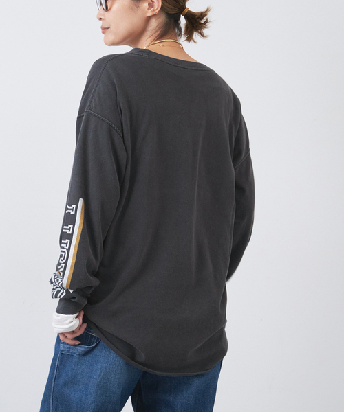 deuxiemeclasse ビンテージ風ロングＴ　ロゴＴ Deuxieme Classe（ドゥーズィエムクラス）の「* ロンT（Tシャツ
