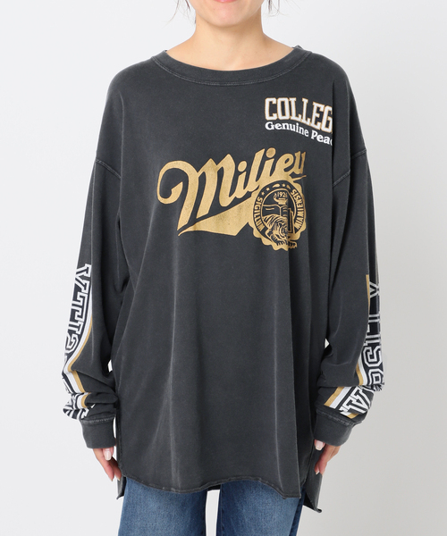 deuxiemeclasse ビンテージ風ロングＴ　ロゴＴ Deuxieme Classe（ドゥーズィエムクラス）の「* ロンT（Tシャツ