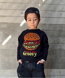 GROOVY BURGER クルーネックニット
