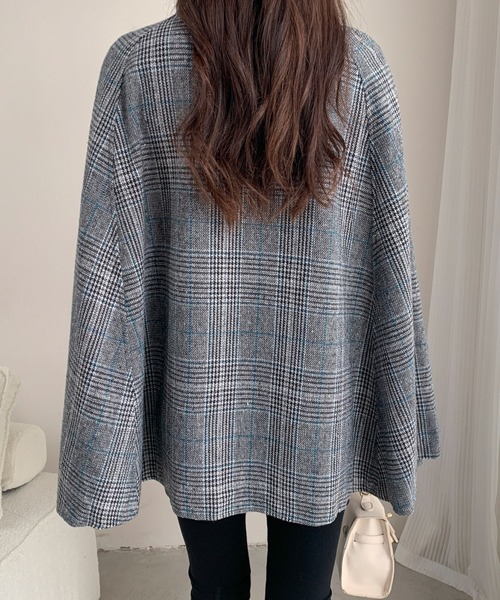 ABITOKYO（アビトーキョー）の「スリットノーカラーケープポンチョコート（ポンチョ・レディース・ブラック/モカ/アイボリー/ブラック系その他/ベージュ系その他・M/L）」の21枚目の写真