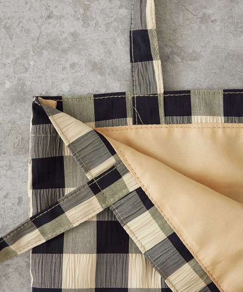 Gingham logo totebag / ギンガム ロゴ トートバッグ（トート