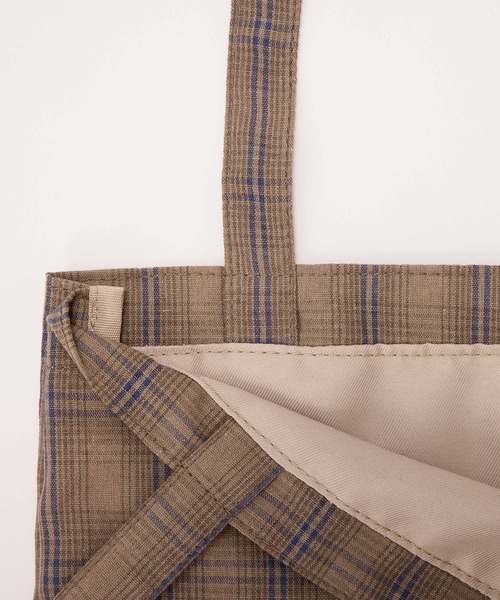 EFOLE（エフォル）の「【ZOZO限定】Gingham logo tote bag / ギンガム ロゴ トートバッグ（トートバッグ・レディース・ブラック/ピンク/グリーン/オフホワイト/その他/キャメル・FREE）」の10枚目の写真