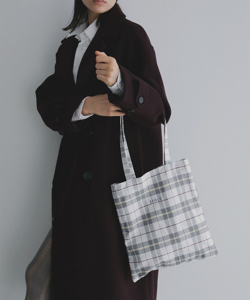EFOLE（エフォル）の「【ZOZO限定】Gingham logo tote bag / ギンガム ロゴ トートバッグ（トートバッグ・レディース・ブラック/ピンク/グリーン/オフホワイト/その他/キャメル・FREE）」の16枚目の写真