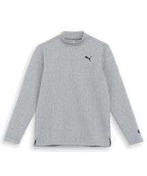 PUMA プーマ メンズ ゴルフ 3D スローガン ジャガード モックネック シャツ 長袖