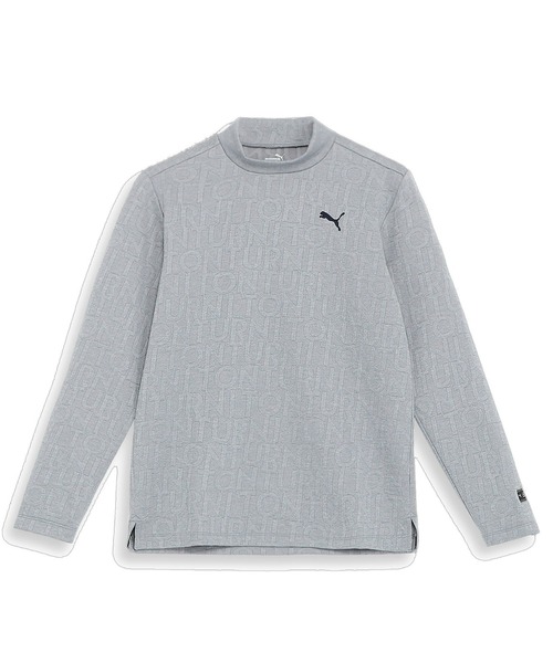 PUMA(プーマ)の「PUMA プーマ メンズ ゴルフ 3D スローガン ジャガード モックネック シャツ 長袖(Tシャツ/カットソー・メンズ・ホワイト系その他/ブラック/グレー・X-LARGE/XX-LARGE/MEDIUM/SMALL/LARGE)」の3枚目の写真
