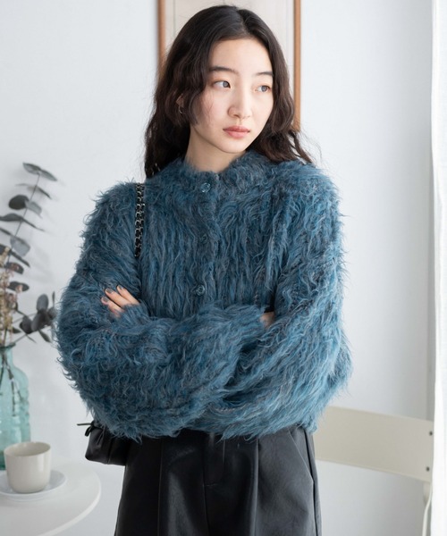 WEGO（ウィゴー）の「WEGO/モンスターニットカーディガン（カーディガン/ボレロ・レディース・グリーン/ブルー/ブラック・FREE）」の20枚目の写真