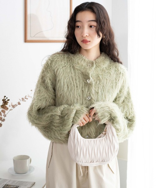 WEGO（ウィゴー）の「WEGO/モンスターニットカーディガン（カーディガン/ボレロ・レディース・グリーン/ブルー/ブラック・FREE）」の17枚目の写真