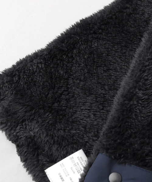 UNIVERSAL OVERALL（ユニバーサルオーバーオール）の「ファーフリース フロントスナップ ネックウォーマー（ネックウォーマー/スヌード・メンズ・グレー/ブラック/ネイビー・FREE）」の11枚目の写真