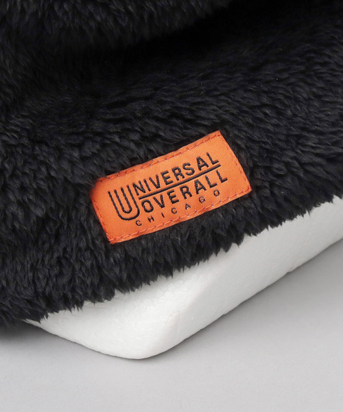 UNIVERSAL OVERALL（ユニバーサルオーバーオール）の「ファーフリース フロントスナップ ネックウォーマー（ネックウォーマー/スヌード・メンズ・グレー/ブラック/ネイビー・FREE）」の9枚目の写真