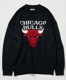 NBA | NBA/エヌビーエー 別注 NBA チームロゴ アクリル クルーネックニットプルオーバー(ニット/セーター)