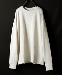 NUMBER (N)INE | VINTAGE GAZETTE PULLOVER SWEATSHIRT / ヴィンテージ Vガゼット クルーネック スウェット 無地(スウェット)