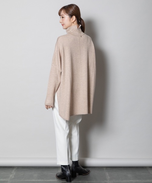 ELVENCE DEUX(エルベンスドゥ)の「リバポンチョフウPO(ニット/セーター・レディース・グリーン/オレンジ/ベージュ/ブルー・FREE)」の12枚目の写真