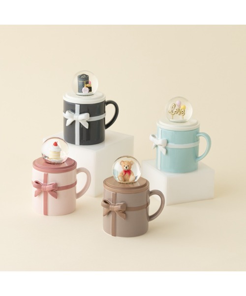 Francfranc（フランフラン）の「リボンマグ＆スノードーム ブラック