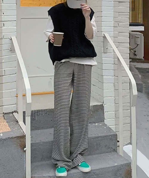 ANOTHER S（アナザーエス）の「ケーブル編みハイネックニットベスト