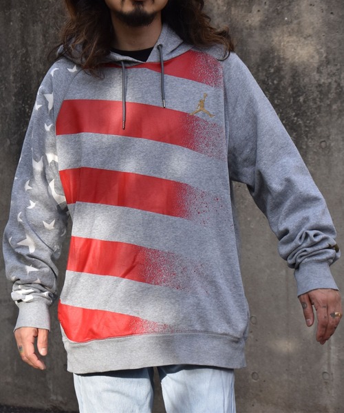 Jordan(ジョーダン)の「【ヴィンテージ古着】JORDAN/ジョーダン ロゴ スター プルオーバーパーカー(パーカー・メンズ・グレー・X-LARGE)」の11枚目の写真