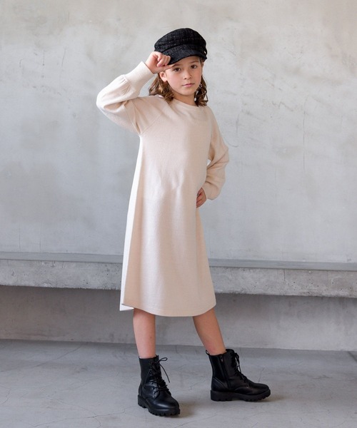 GLOBAL WORK（グローバルワーク）の「2セットフリルニットワンピース/979654（ワンピース・キッズ・ブラック/アイボリー・120cm/130cm/110cm/150cm/160cm/100cm/140cm）」の9枚目の写真