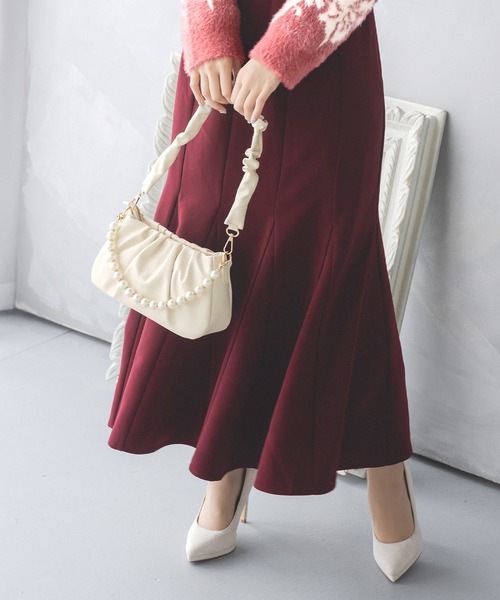 Julia Boutique(ジュリアブティック)の「マルチWAYパールハンドルレザーバッグ/23608(ショルダーバッグ・レディース・アイボリー/ブラック・ONE)」の11枚目の写真