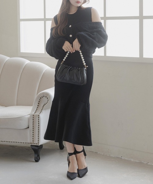 Julia Boutique(ジュリアブティック)の「マルチWAYパールハンドルレザーバッグ/23608(ショルダーバッグ・レディース・アイボリー/ブラック・ONE)」の16枚目の写真