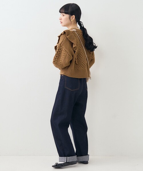 FREAK'S STORE（フリークスストア）の「ケーブル フリルニット